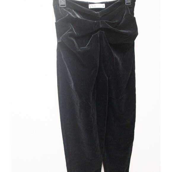 Zara Limited Edition High-Rise Velvet Pants - Picture 5 of 7